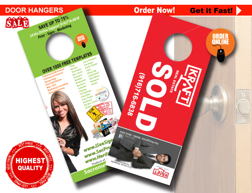 Door Hangers Sacramento, Sacramento Door Hangers, Sacramento